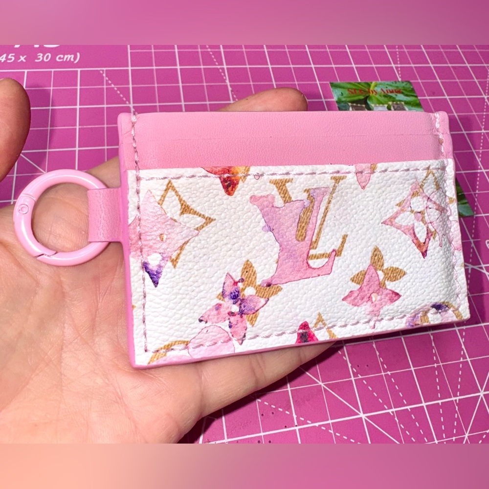 💖 Aquarelle Watercolor Pink Card Holder wallet